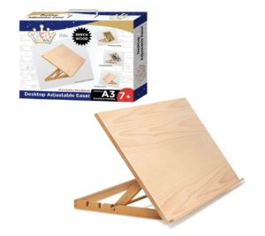 Lucky Crown US Art Adjustable Wood Desk Table