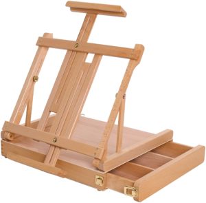 U.S. Art Supply La Jolla Large Adjustable Wood Table