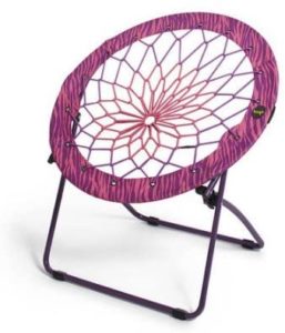 Bunjo Bungee Chair Pink/Purple Zebra Print