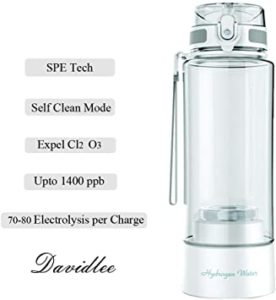 Davidlee Portable Hydrogen-Rich Generator Water Bottle