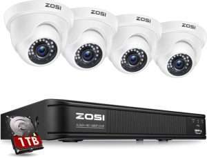 ZOSI 1080P H.265+ Home Security Camera System